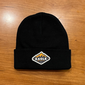 Knit Logo Beanie in Black