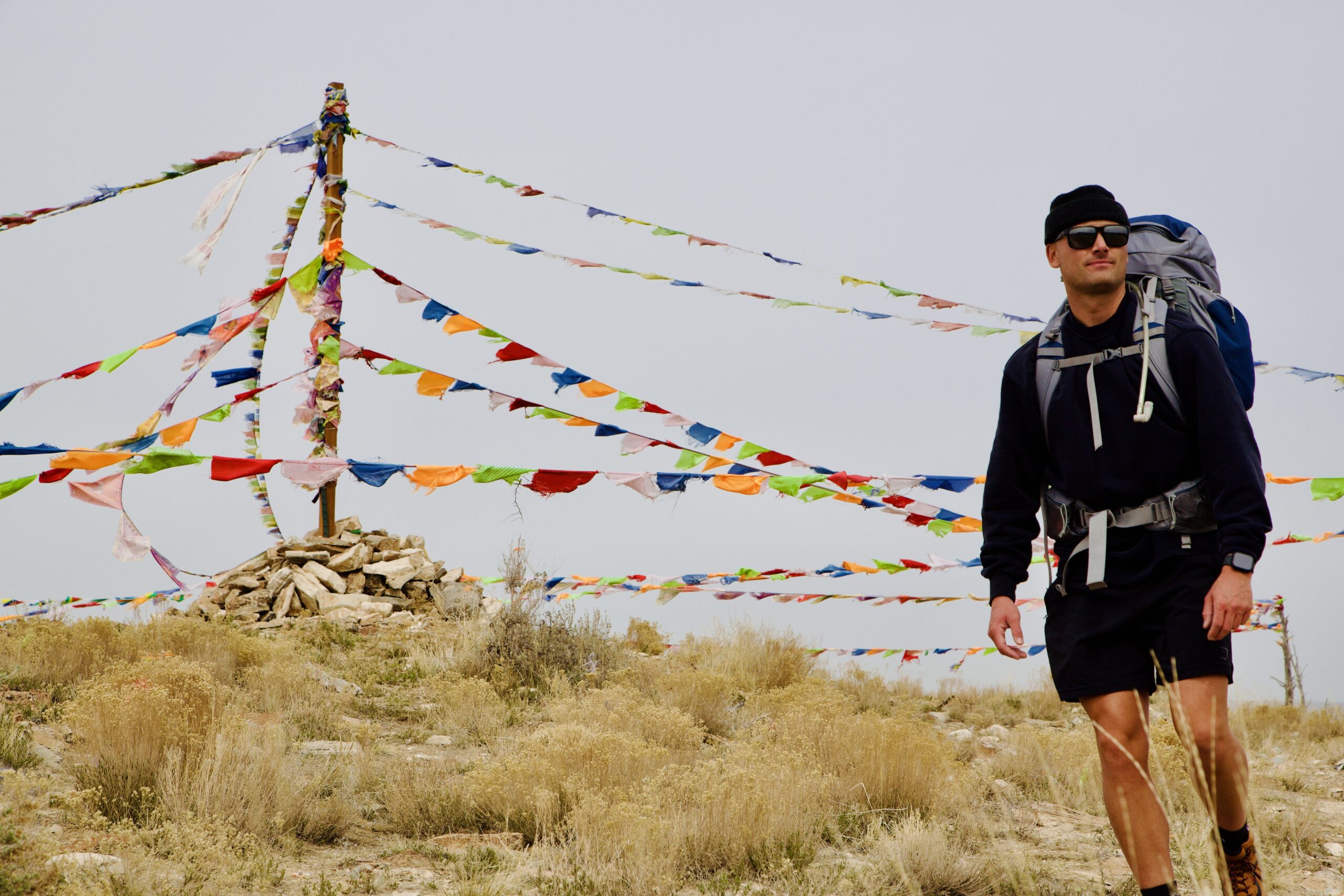 Eagle-Mountain-Prayer-Flag-Hill-Hiker