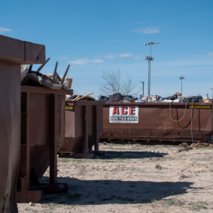 Dumpsters Cory B Wride Memorial Park Clean Up