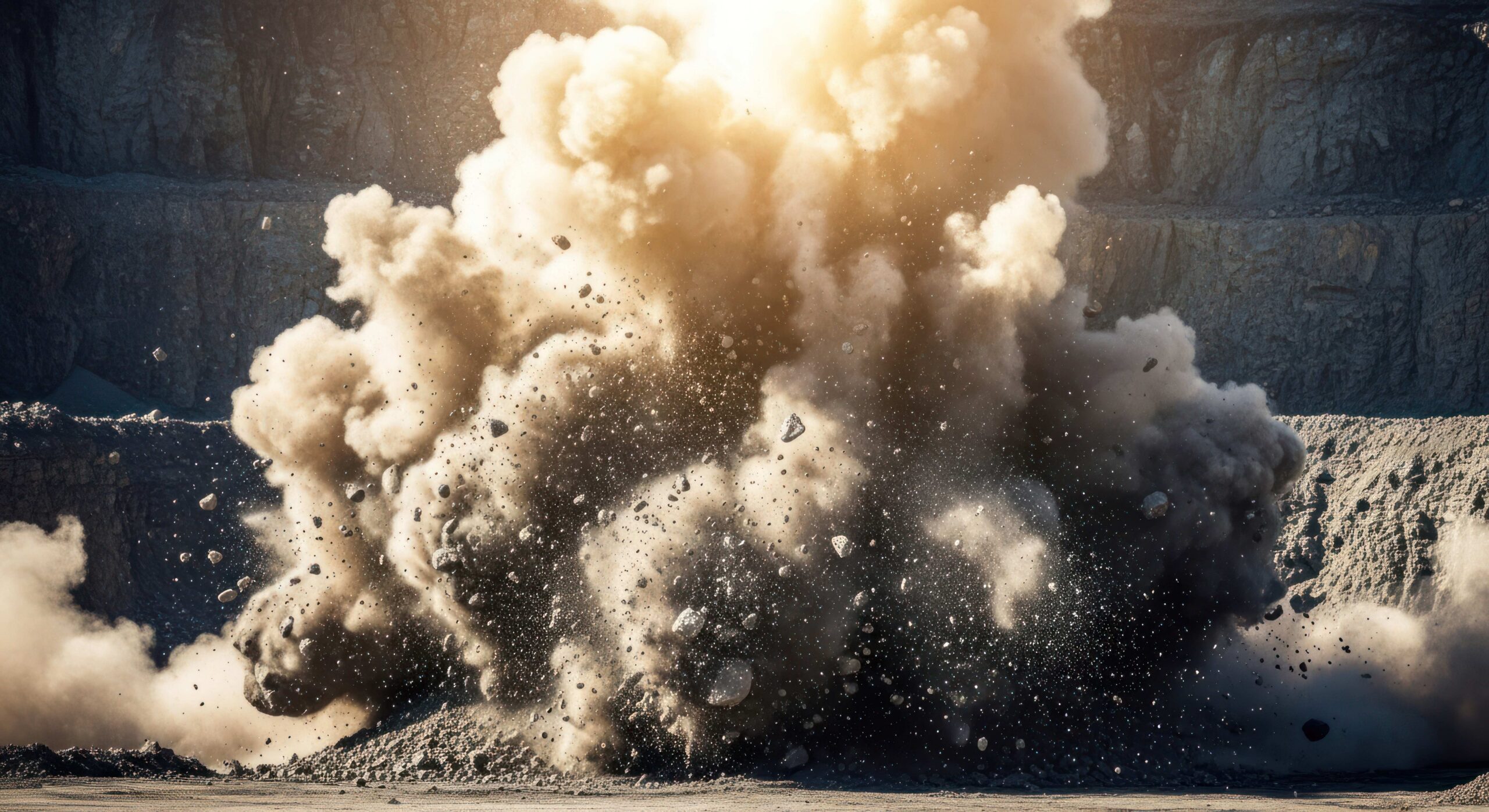 Dust-cloud-eruption