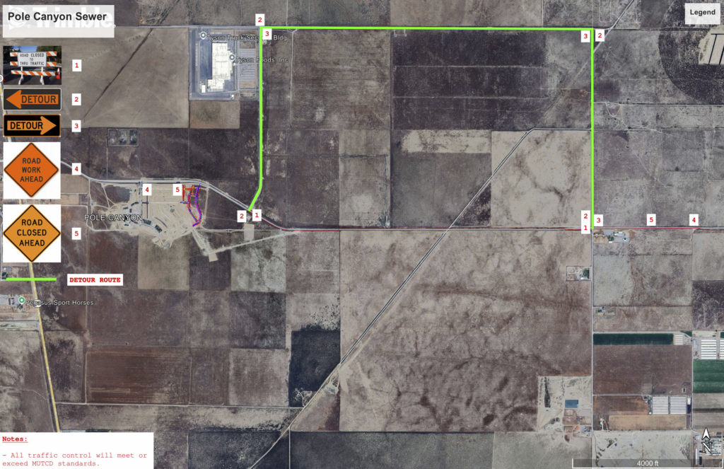 Pole Canyon Boulevard Closure