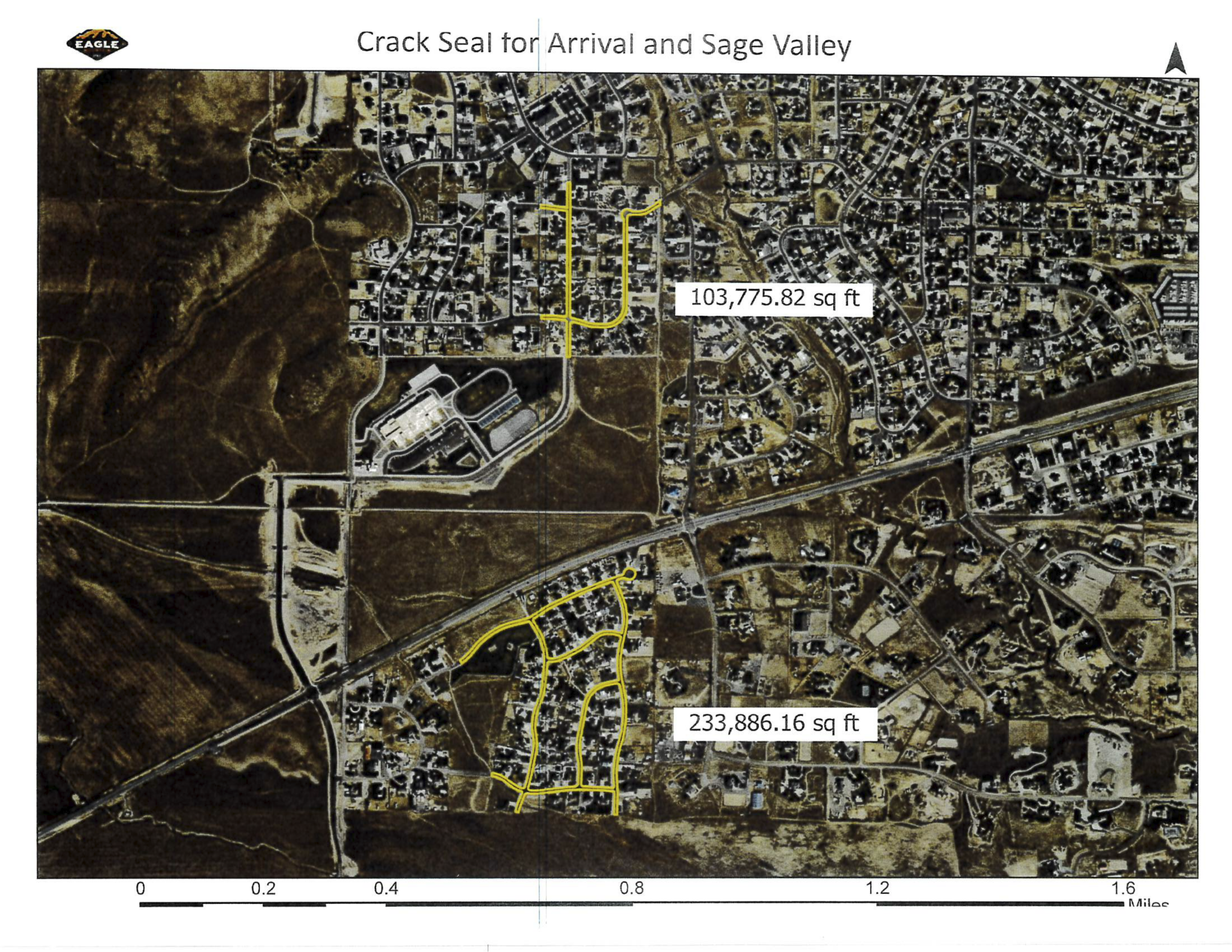Crack seal maintenance project in Eagle Mountain neighborhoods scheduled June 4-11, 2026.