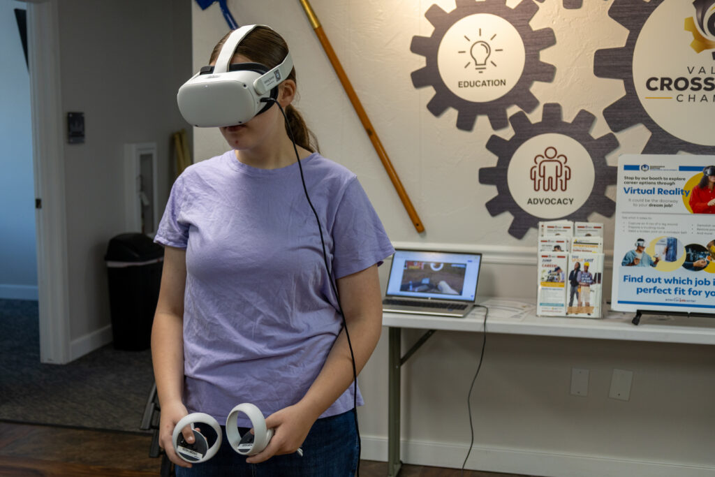 Using Virtual Reality Headsets to help youth learn about different careers