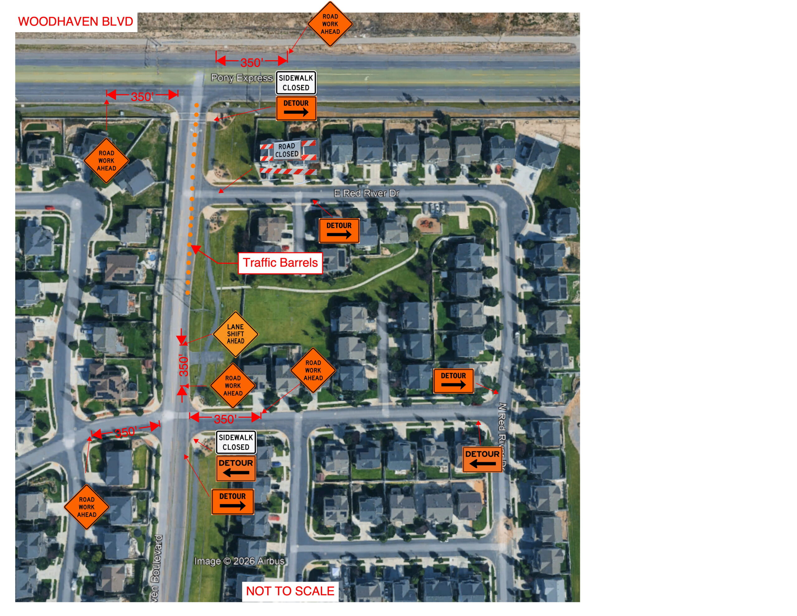 Woodhaven Traffic Update Construction Eagle Mountain City