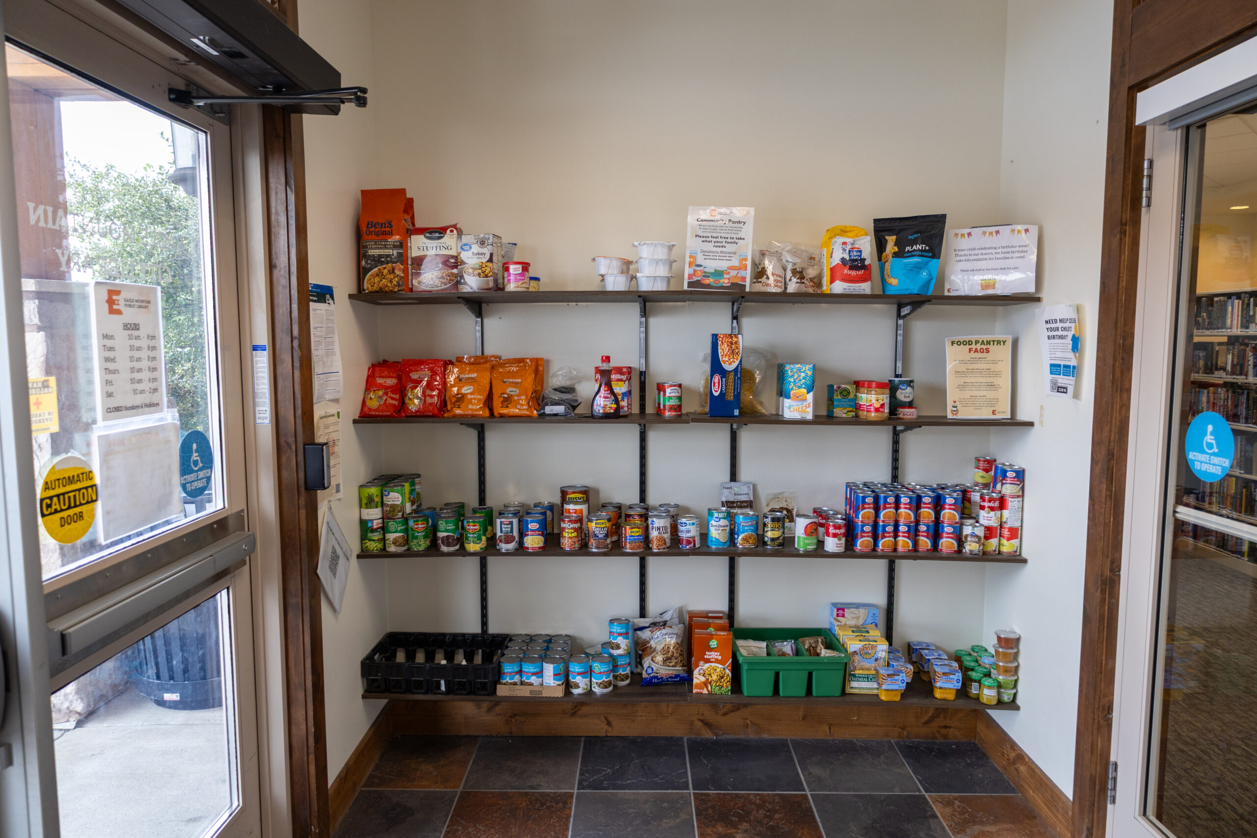 Eagle Mountain Library Community Food Pantry