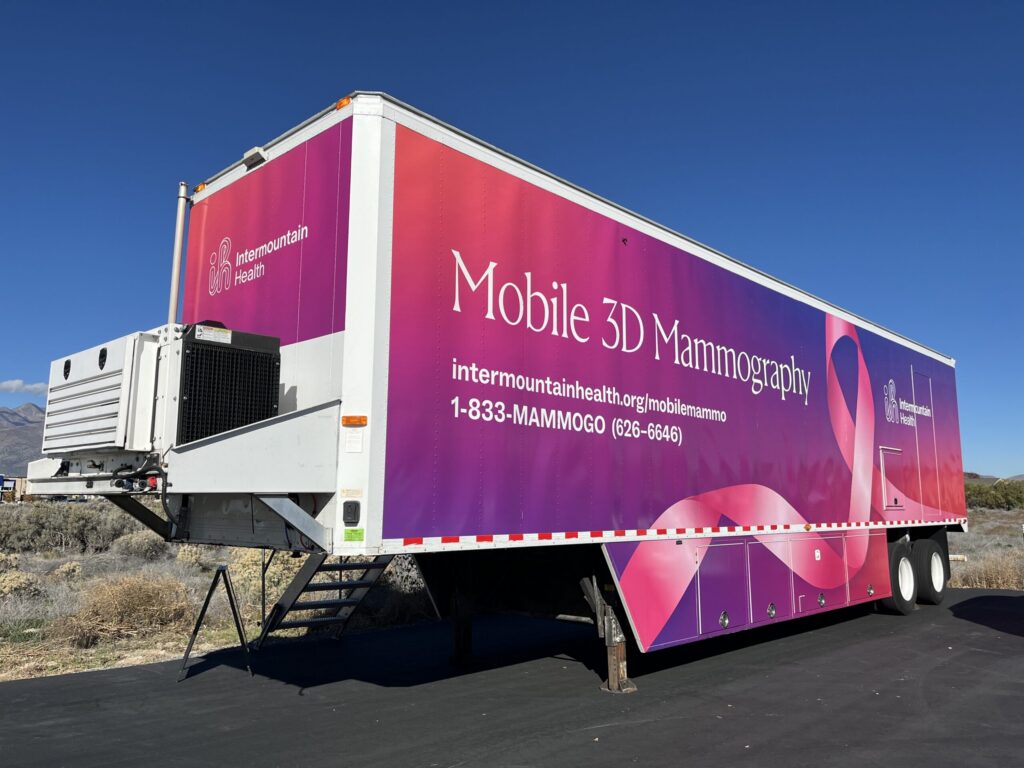 Exterior look of mobile mammography vehicle