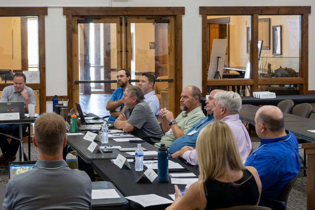 Eagle Mountain City Assistant City Engineer David Salazar participates in the Northern Utah County PEL Study Stakeholder Working Group meeting.